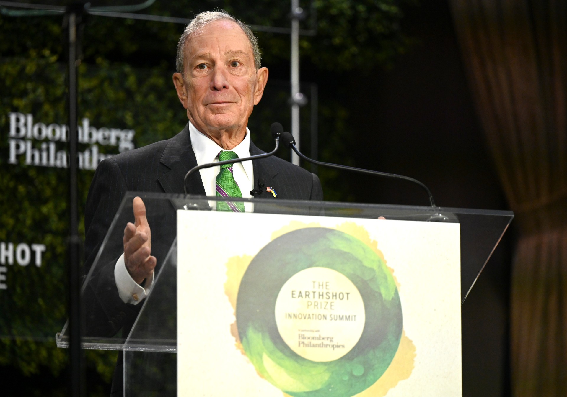 Mike Bloomberg speaks at The Earthshot Summit Plenary.