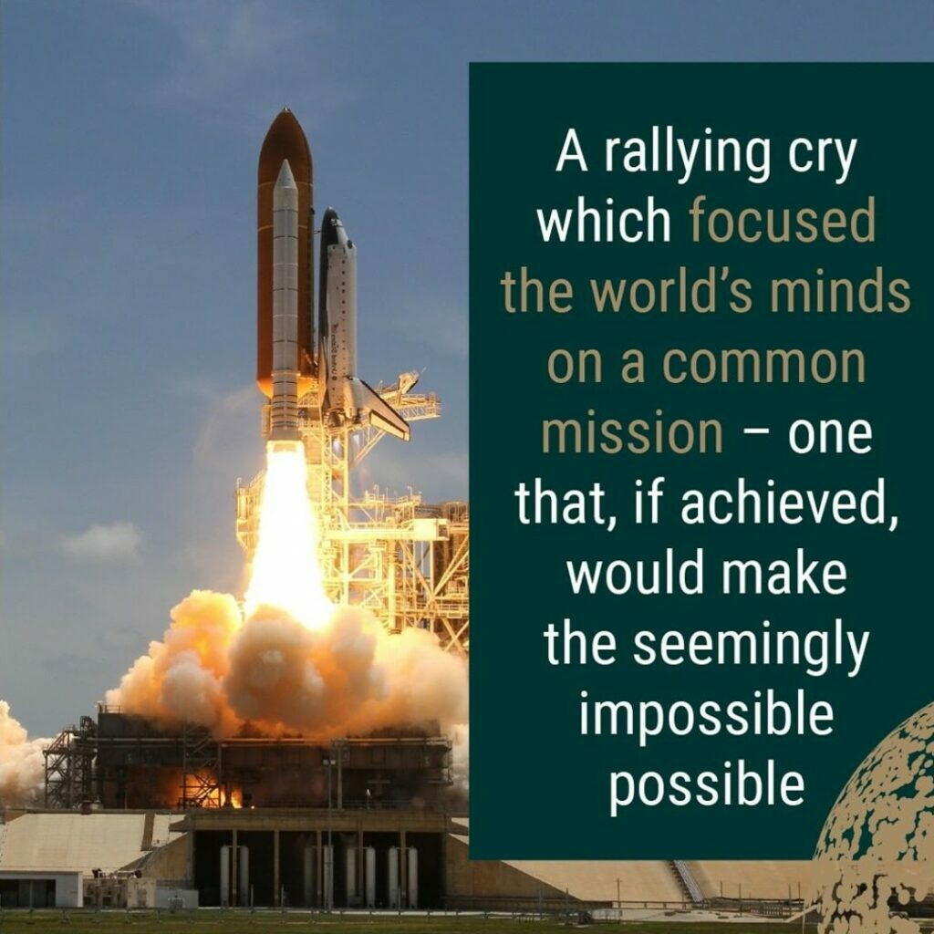 Apollo rocket lifts off