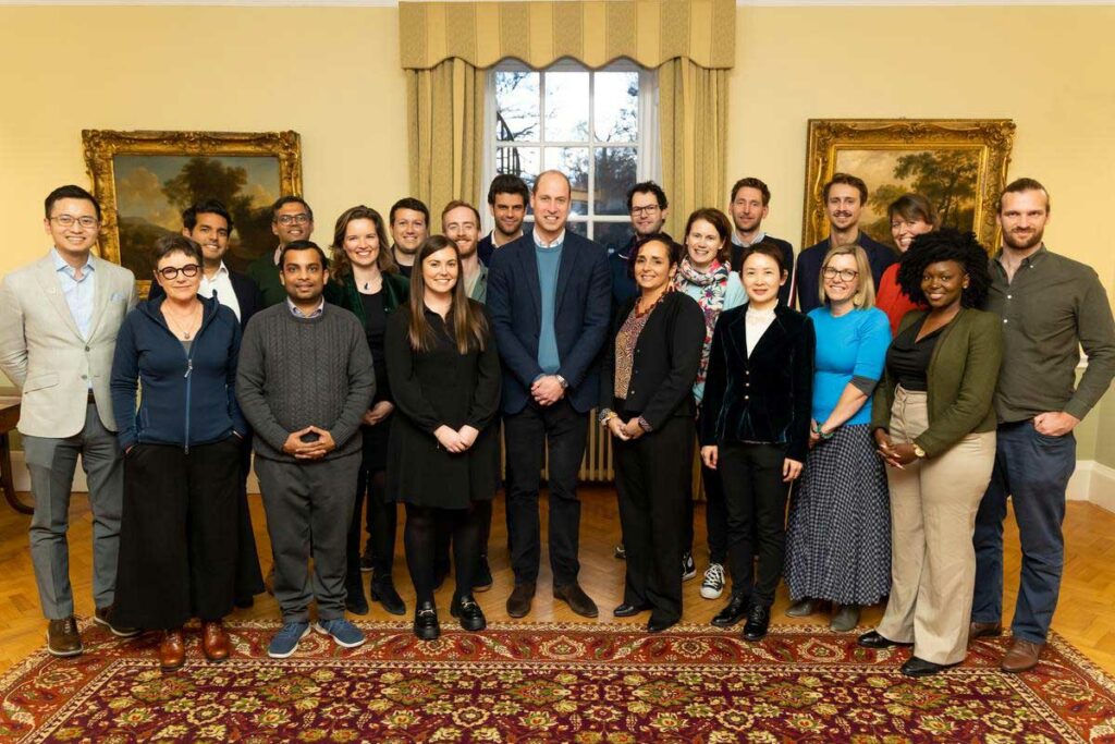 Prince William with all our Finalists at the Fellowship Retreat