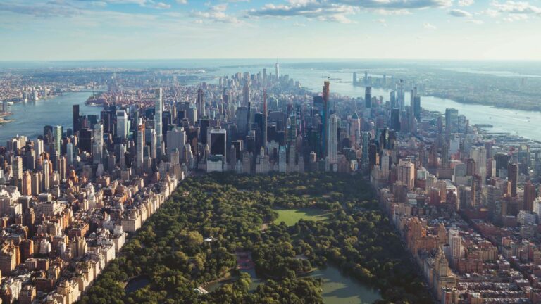 New York Central Park from the air
