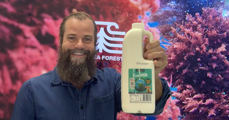 Sam Elsom with EcoMilk