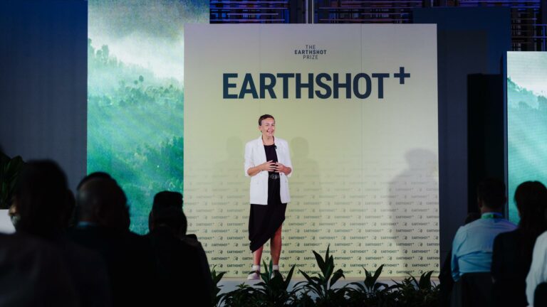 Hannah Jones, CEO Earthshot Prize, speaking at Earthshot+ Singapore 2023