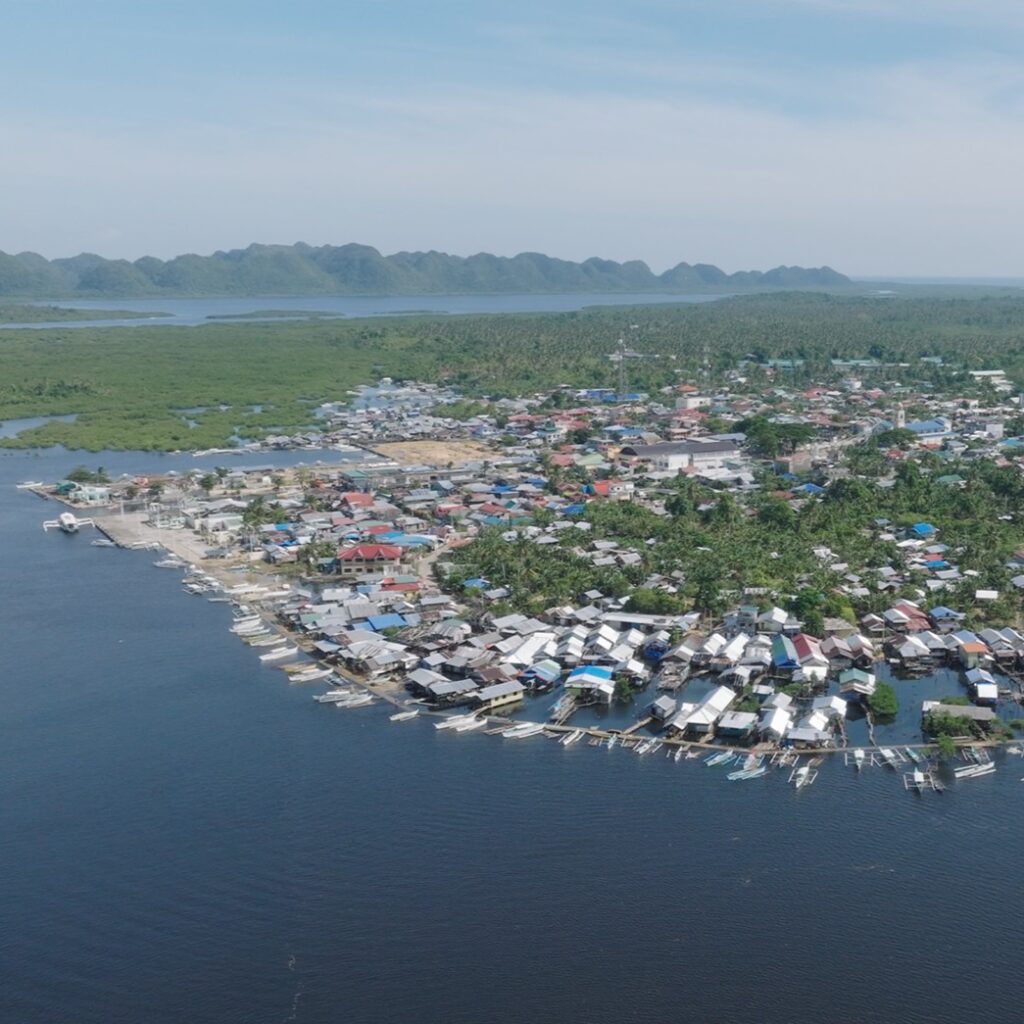 Coastal town in Philippines