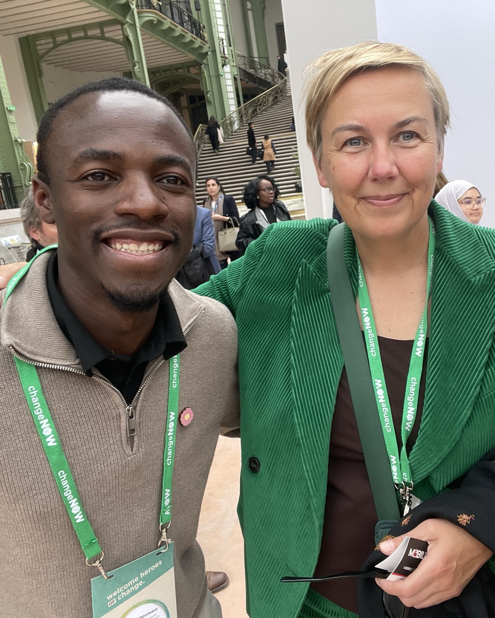 Hannah Jones and Joshua Amponsem GAYO at ChangeNOW 2025
