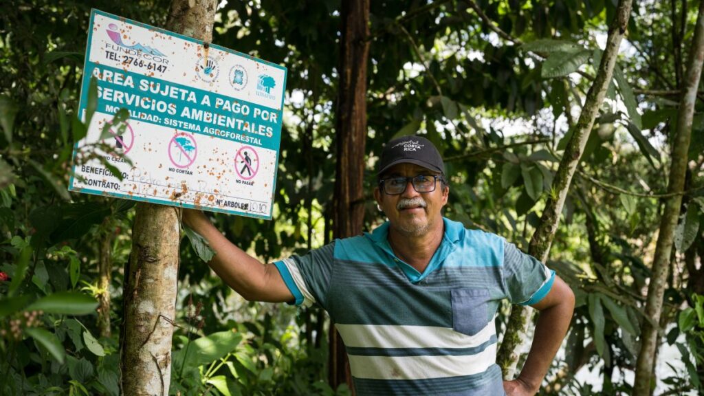 Costa Rica 2021 Winner man with sign