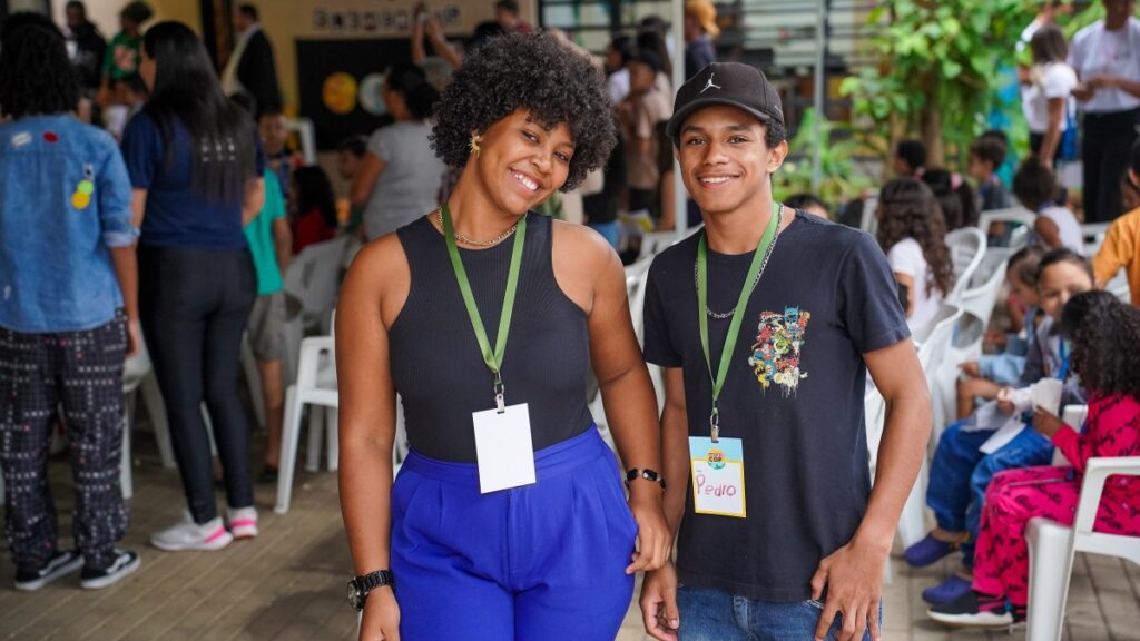 Two young people attend Mini COP in Brazil