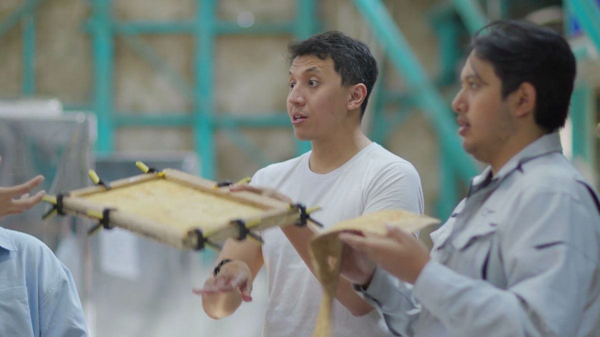 MYCL demonstrating leather alternative