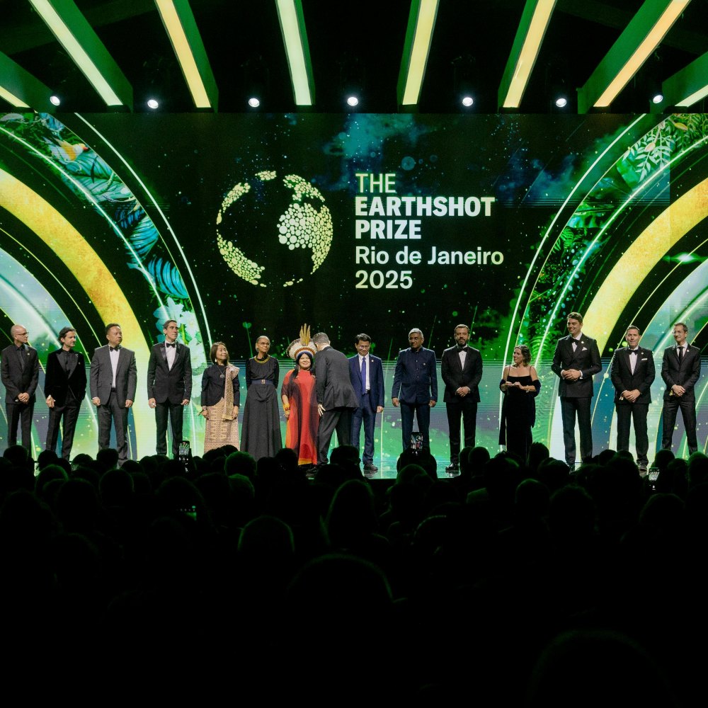 The Earthshot Prize Finalist 2025 on stage at the Awards