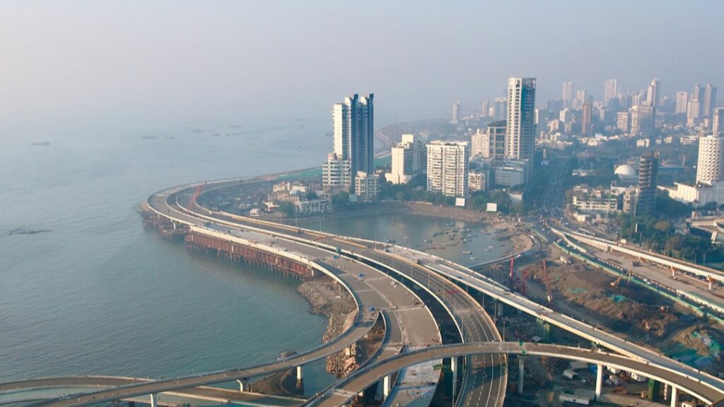 Gujarat skyline and roads
