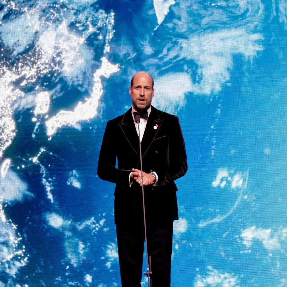 Prince William on stage at Rio de Janeiro Earthshot Prize Awards 2025