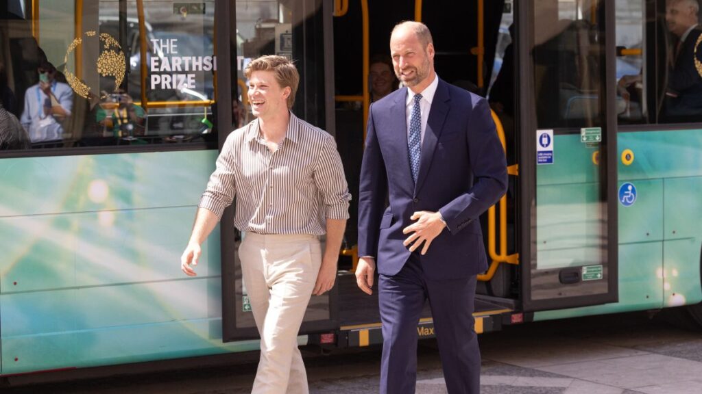 Prince William Robert Irwin arrive at London Climate Action Week onboard Route 2030