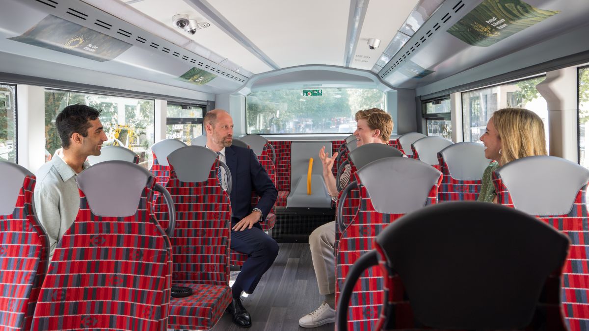 Pranav Sharma, Prince William, Robert Irwin and Clover Hogan discuss climate solutions aboard Route 2030
